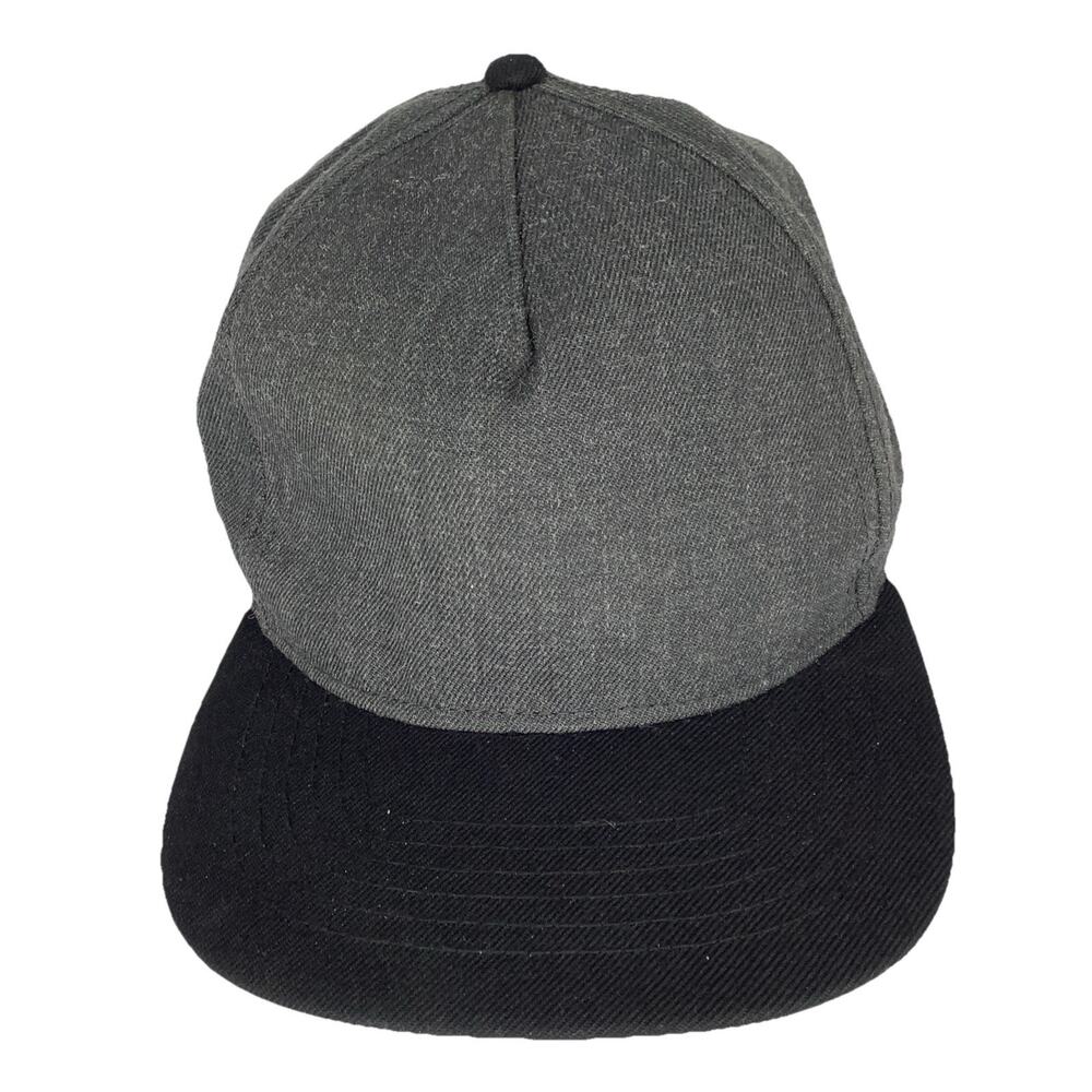 DALIX Baseball Cap Wool Hat Cap Urban Snapback Gray Black H-200 - Simple is Best